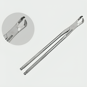 Fórceps molares de tres puntas de acero inoxidable, Instrumentos dentales de caballo, herramientas de extracción de dientes equinos - Product Image 2