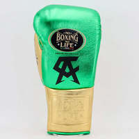 No Boxing No Life Gants de boxe professionnels à lacets en cuir de vachette de qualité supérieure, rembourrage épais à 4 couches, respirants et anti-humidité