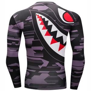 Rashguard de BJJ MMA con Diseño Personalizado |   Top de Compresión de Alta Elasticidad |   Spandex/Poliéster |   Ecológico, Transpirable y de Secado Rápido |   Mitad - Product Image 2