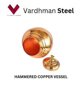 Vente d'usine, prix bas, récipient en cuivre martelé 6L, l'élégance intemporelle rencontre l'artisanat artisanal dans un récipient martelé. - Product Image 4
