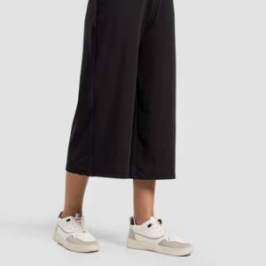 Culottes décontractées d'été sans limites, taille haute, respirantes, noires - Product Image 5