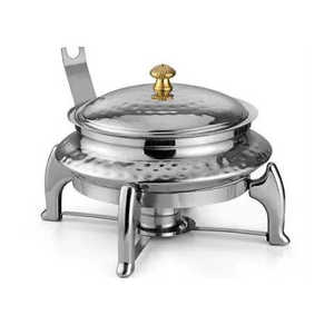 Premium Quality antique design metal steel chafing dish with high end finished decor food <b>warmer</b> chafing dish <b>buffet</b> - Product Image 1
