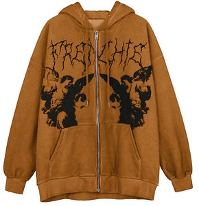 Lujoso conjunto de Sudadera con capucha de gimnasio con logotipo personalizado para mujer con un Top corto de punto estampado y una sudadera perfecta para el invierno - Product Image 2