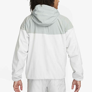 2025 Logo personnalisé léger coupe-vent vestes haute rue toile sport capuche couleur bloc coupe régulière Offre Spéciale pour hommes en cours d'exécution - Product Image 2