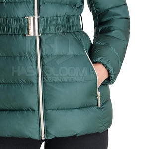 Chaqueta Acolchada Informal de Color Sólido para Mujer 2024, Ropa de Calle, Nueva Moda, Cortavientos, Transpirable, Tejida con Piel de Oveja - Product Image 6