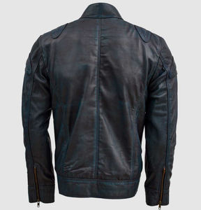 Veste en cuir de haute qualité pour homme à la mode tendance confortable à manches longues personnaliser la veste - Product Image 5