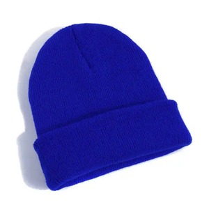 Chaud unisexe chapeau bonnet automne hiver laine mélanges doux chaud tricoté casquette hommes femmes solide crâne casquette chapeaux - Product Image 3