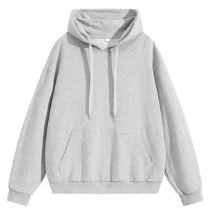 Heavy 300G Primavera y otoño Sudadera con capucha de color sólido Marca de moda para hombres Sudadera con capucha con cordón informal simple suelta - Product Image 5