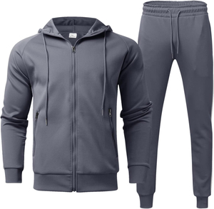 Conjunto Deportivo Informal Unisex para Correr, de Alta Calidad, 100% Poliéster, Manga Larga, Talla Grande, Primavera, Fitness, Venta al por Mayor - Product Image 1