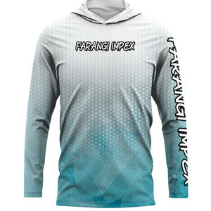 Material de ropa de pesca personalizada Upf 50 + Camisas con capucha de caza de manga larga informales ligeras con capucha para hombres Sudadera con capucha ligera - Product Image 1