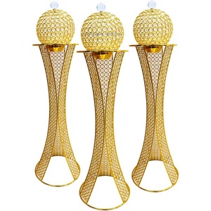 Quemador de Incienso Grande Oud Mabkhara de 100 cm para Salones Grandes, Casas Grandes y Mezquitas, Fragancia de Cristal, Metal Dorado - Product Image 5