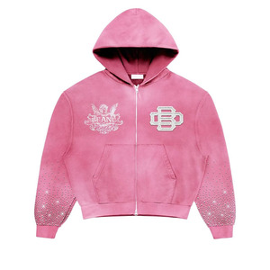 Personnalisé dernière conception de haute qualité 400 Gsm sweat à capuche pour hommes basique coton mélangé solide conception polaire - Product Image 1