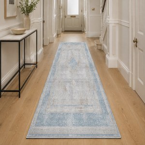 RUGS DEPOT LXDP-0026 Wholesale Grey Silver Contemporary Geometric Digital Printed Machine Washable Chenille Area Rug Non <b>Slip</b> - Product Image 5