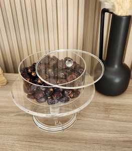 Boîte à bonbons en acrylique effet cristal, motif floral doré élégant, pour cadeaux de mariage, cadeaux de l'Aïd et emballages festifs - Product Image 5