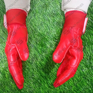 Best-seller Gants d'entraînement de baseball et softball en cuir durable et confortable Gants de frappeur de conception à manchette longue de couleur personnalisée - Product Image 4