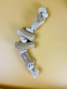 Chien en bois de café naturel à mâcher avec jouet dentaire écologique en corde de coton | OEM ODM | TH Global Fabricant vietnamien - Product Image 2