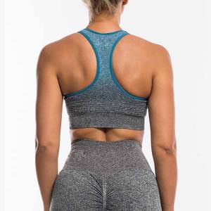 2025 último diseño de moda mujeres Yoga Sujetador deportivo alto soporte ligero Spandex/Nylon sólido logotipo personalizado - Product Image 3