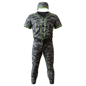 Uniforme de baseball de conception de service OEM vente en gros uniforme de baseball homme 100% polyester à la mode vierge - Product Image 1