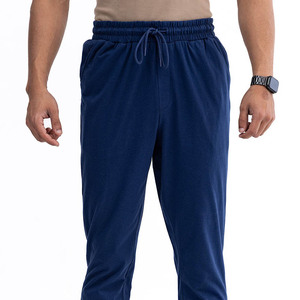 กางเกงจ็อกเกอร์ผู้ชายสีน้ำเงินทรงสลิมฟิตคุณภาพสูงรุ่นใหม่ ใส่สบายสำหรับออกกำลังกาย เอวยางยืดพร้อมกระเป๋าข้าง - Product Image 5