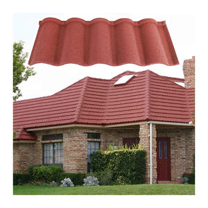 Tejas <span class=keywords><strong>de</strong></span> Acero con Recubrimiento <span class=keywords><strong>de</strong></span> Piedra Española <span class=keywords><strong>de</strong></span> 0.35mm y 0.40mm, Color Carbón Negro y Verde Bosque, Láminas Metálicas <span class=keywords><strong>para</strong></span> Techos <span class=keywords><strong>de</strong></span> Villas en Sudáfrica - Product Image 2