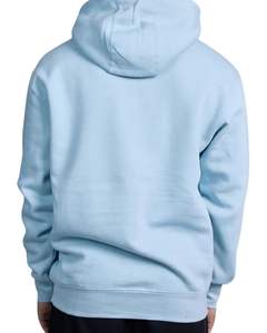 Sweat à capuche surdimensionné unisexe personnalisé bleu clair Pull en tissu éponge français-Sweat-shirt de couleur unie de qualité supérieure ODM OEM - Product Image 2