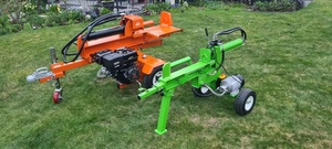 Remolque verde para rajadora de leña hidráulica con rampa para ATV, maquinaria forestal - Product Image 4