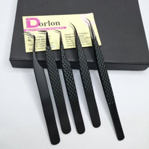 ชุดแหนบต่อขนตาสีดำพร้อมปลายปากกาพลาสมาสีดำชุดแหนบติดขนตาแบบกล่องฉลากส่วนตัว - Product Image 1