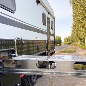 Remolque de Caravana Mini 4x4 Moderno, Ligero y de Lujo Personalizado, Exportación de Remolques de Viaje Nuevos, Impermeables, Plegables, con Capacidad para 2 Personas - Product Image 2