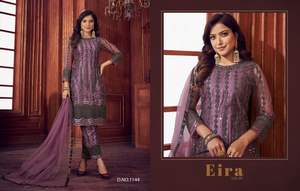 2022 élégant pakistanais indien concepteur lourd Net séquence broderie travail pour les mariages Eid robe spéciale tarifs de gros Surat - Product Image 5