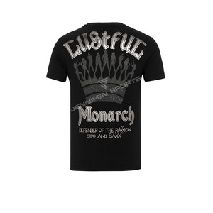 Logo personnalisé imprimé numériquement pour hommes & Rhinestone fitt's T-Shirt 100% Cotton Jersey Fabric,O-Neck,With Inside Neck Label - Product Image 2