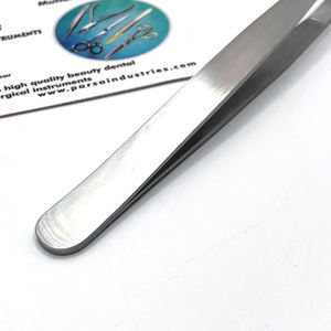 2025 nouveauté trou pointe pince à épiler en acier inoxydable sourcils pince à épiler avec étiquette privée facile cueilleur de cheveux pince à épiler - Product Image 3