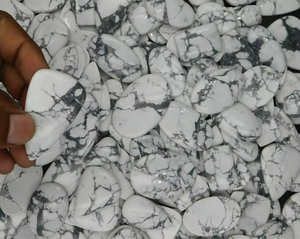 100% High Quality Natural White Howlite Cabochon Polished Loose Gemstone Lot 100% Natural Howlite Cabochon - Product Image 6