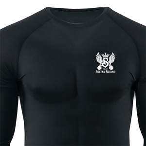 SULTAN BOCING Rash Guard à manches longues de couleur personnalisée pour hommes, polyester, MMA, Jiu Jitsu, entraînement - Product Image 4