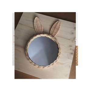 Miroir mural en rotin décoratif artisanal pour la maison fabriqué au Vietnam 2023 nouveau design décoratif unique pour un ton terreux - Product Image 5