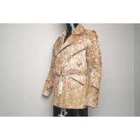 Jaket Trench Kulit Sapi Bold Elegance, Pakaian Luar Ruangan yang Bergaya