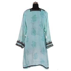 Vintage Kuchi Banjara Bohemian <b>Tunic</b> <b>Top</b> Hand Embroidered Cotton Dress Printed Ethnic Banjara Balochi Collection Baluchi Dress - Product Image 2