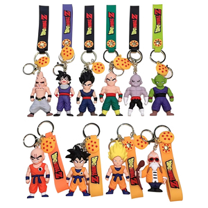Porte-clés de voiture en caoutchouc PVC souple avec personnages de dessins animés et films 3D, stock usine YY - Product Image 2