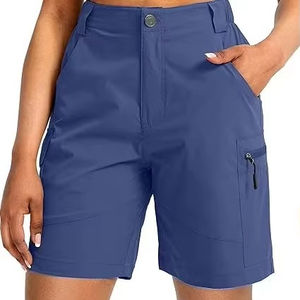 Shorts cargo taille mi-haute pour femmes, confortables et respirants, 100 % coton, avec cordon de serrage – Fabrication professionnelle - Product Image 5