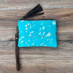 กระเป๋าสตางค์หนังขนโลหะมีสไตล์สำหรับผู้หญิง,กระเป๋าคลัทช์มีพู่ที่ใส่บัตรเครดิตหนังขนเฟอร์มีสไตล์แบบตอไม้ทันสมัย - Product Image 4