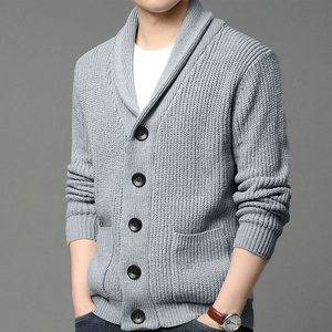 Dernière conception de haute qualité à manches longues Slim Fitness Cardigan de haute qualité respirant personnalisé tricots Cardigan entretenu OEM - Product Image 4