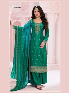 Ensemble Salwar Kameez en coton traditionnel indien et pakistanais pour femmes Designer Ethnique Casual Wear pour Global Handmade Cotton Suit - Product Image 2