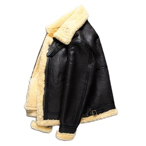 แจ็คเก็ตแฟชั่นคุณภาพสูงขายส่ง ดีไซน์ทันสมัยสำหรับผู้ชาย แจ็คเก็ตหนังแกะสีตามสั่ง ดีไซน์มีสไตล์ - Product Image 4