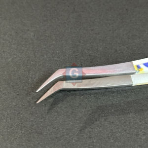 Pinces à épiler en acier inoxydable antistatiques durables de haute qualité avec une pointe de 10 mm pour les extensions de cils - Marque privée - Product Image 2