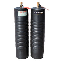 Tapones Hidráulicos Inflables para Tuberías, Modelo IPS Negro de Plugline, con Cubiertas de Goma para la Operación de Tuberías