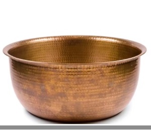 Bol de pédicure en forme de rectangle personnalisé martelé en cuivre durable de qualité supérieure pour manucure de salon de spa - Product Image 3