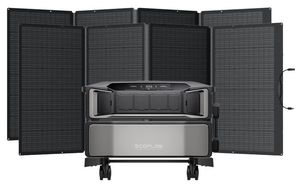 Ecos flow Delta Pro Ultra Powerstation with 2x 400W <b>Foldable</b> Solar Panels Limited Stock Available for sale - Product Image 1