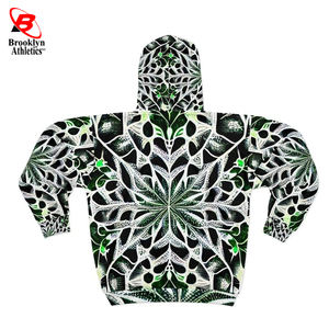 Sudadera con capucha para hombre hecha a medida estilo americano alto fabricante sublimación impresa cremallera diseño poliéster/algodón Material para invierno - Product Image 4