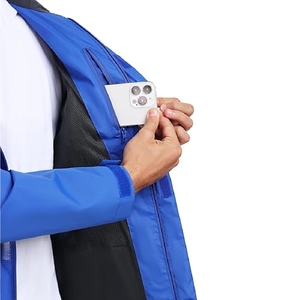 2025 High Quality Nylon Outdoor <b>Rain</b> <b>Jacket</b> for <b>Men</b> <b>Lightweight</b> Waterproof with Zipper Closure Nylon <b>Jacket</b> - Product Image 3