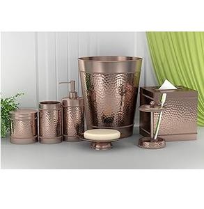 Design martelé métal Newley Design Antique fini ensembles de salle de bain fabriqués à la main maison et hôtels décoratifs - Product Image 1