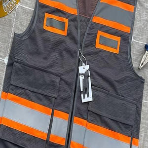 Gilet haute visibilité pour homme sur mesure, cousu, personnalisé, décontracté, anti-rides, respirant, confortable, gilet haute visibilité pour homme pour adultes - Product Image 6